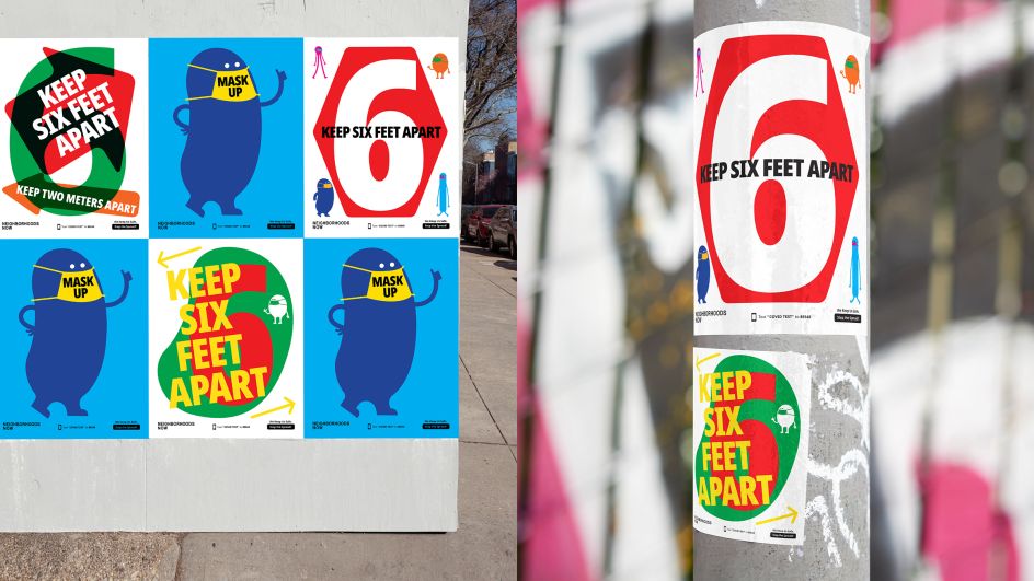 Neighborhoods Now saw Janny and the Pentagram team develop fun characters that did not look 'official'