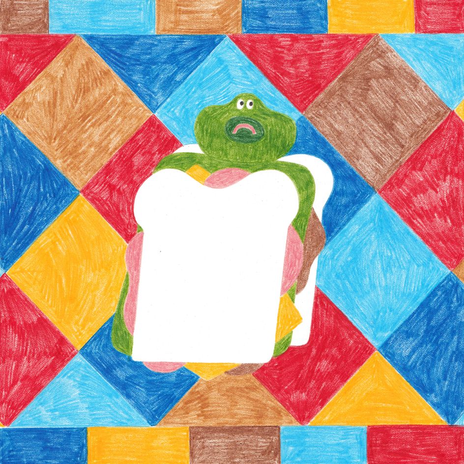 Alfred, alarmed, in sandwich – Carla McRae