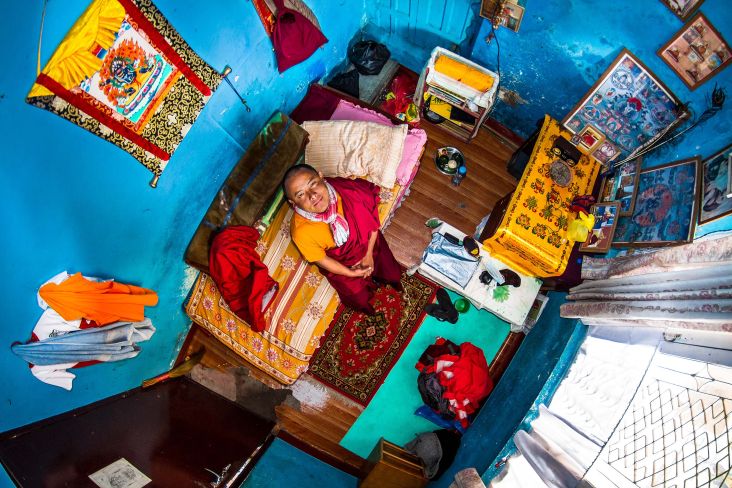 Pema, Buddhism student in Katmandu, Nepal - room #385