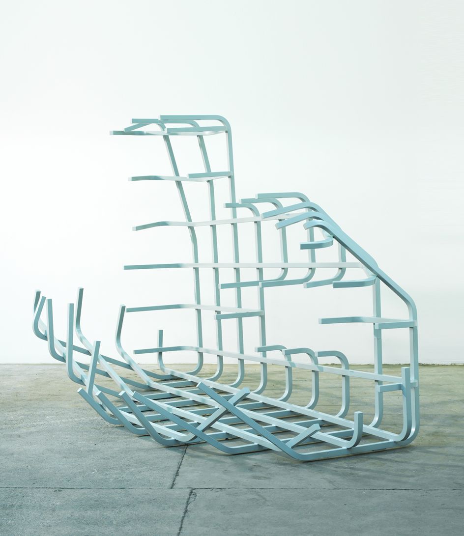 Being-In-Itself, 2015, Zinc & powder coated steel, Unique, 185 x 279 x 142 cm