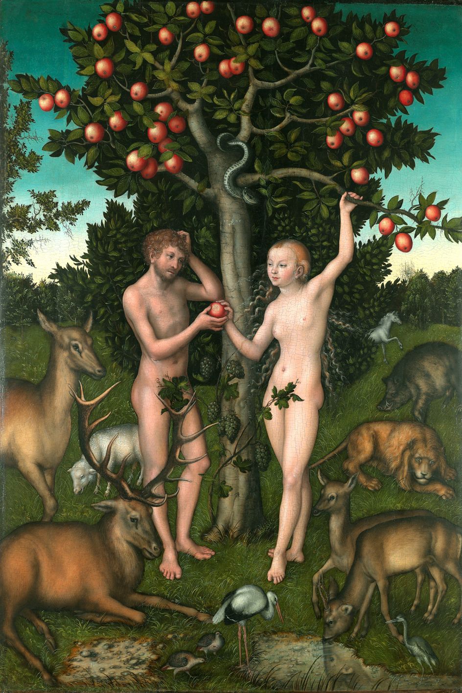 Adam and Eve, Lucas Cranach the Elder 1526 © The Samuel Courtauld Trust, The Courtauld Gallery, London