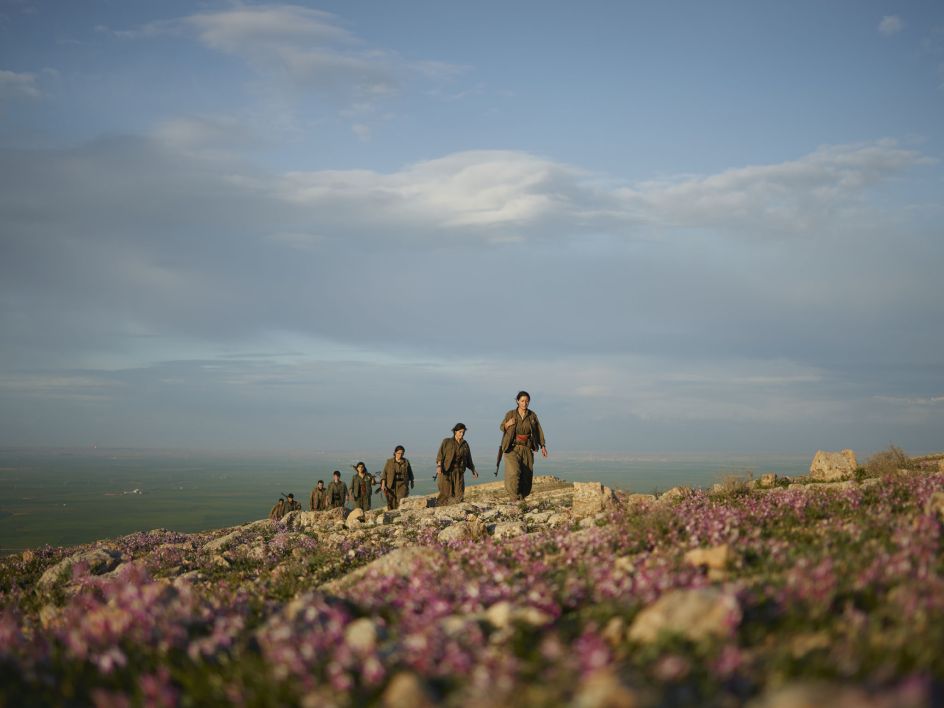 Kurdistan Workers’ Party (PKK) guerrillas on an armed patrol in the countryside of Makhmur. Makhmur, Erbil Governorate, Iraq, March 3, 2015. From [We Came From Fire​](​https://amzn.to/2L9l8Vm) by Joey L. – published by powerHouse Books