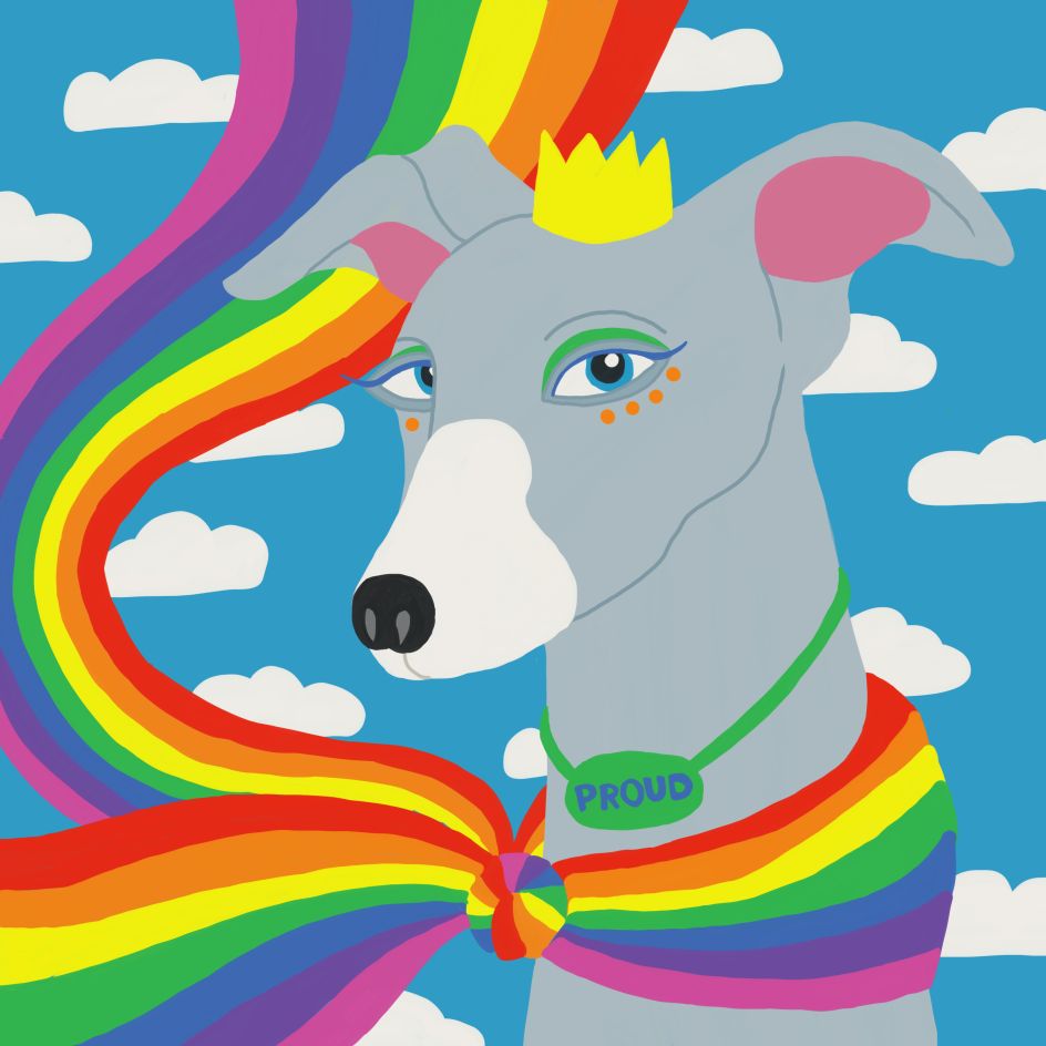 Illustrator Charlotte Glebocki is grateful for her whippet