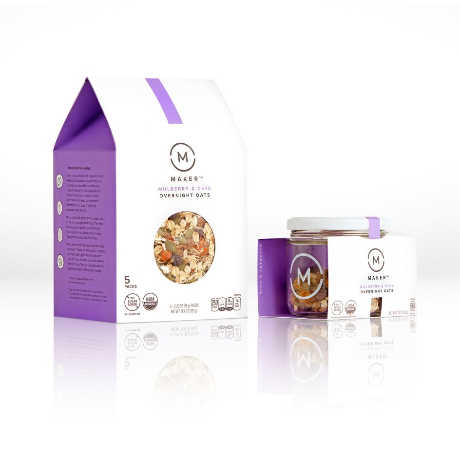 Maker Oats brand packaging by PepsiCo Design and Innovation