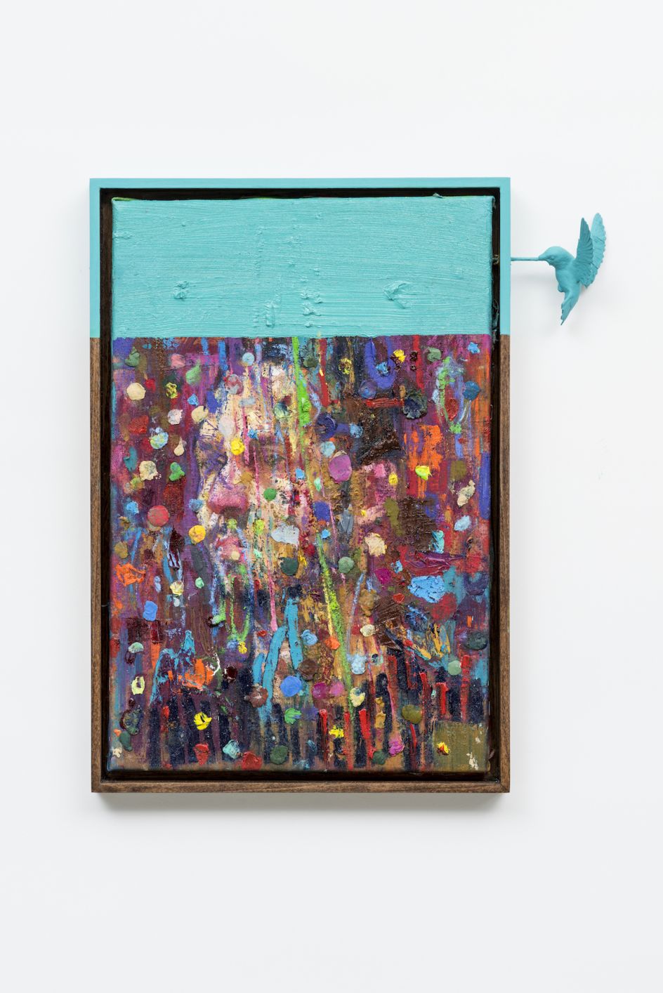 Vigil (2017), Oil on Linen, Handpanted Ash Frame, 48x33cm