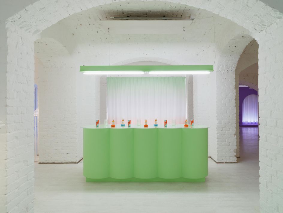 Graphic Designer of the Year exhibition: 'We Think Differently At Night', 2021. Exhibition design: Marina Veziko & Hanna Anonen. Photography: Juho Huttunen / Duotone.