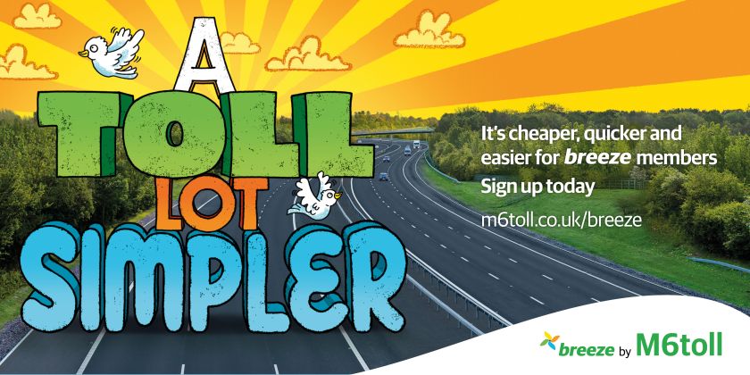 One Black Bear's ad campaign for M6 Toll is bursting with colour and life