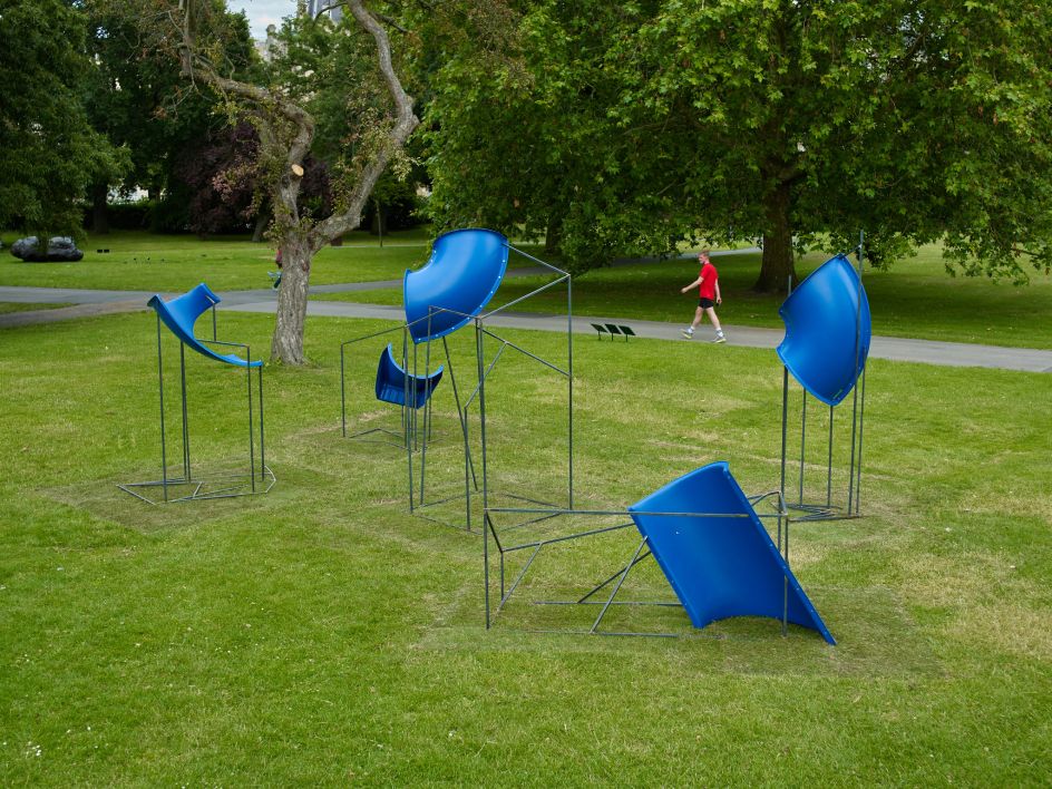 Ghazaleh Avarzamani, Strange Temporalities, 2019, Ab-Anbar, Frieze Sculpture 2019. Photo by Stephen White. Courtesy of Stephen White/Frieze