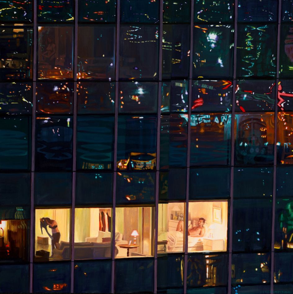 From the 27th Floor - Oil on wood, 2014