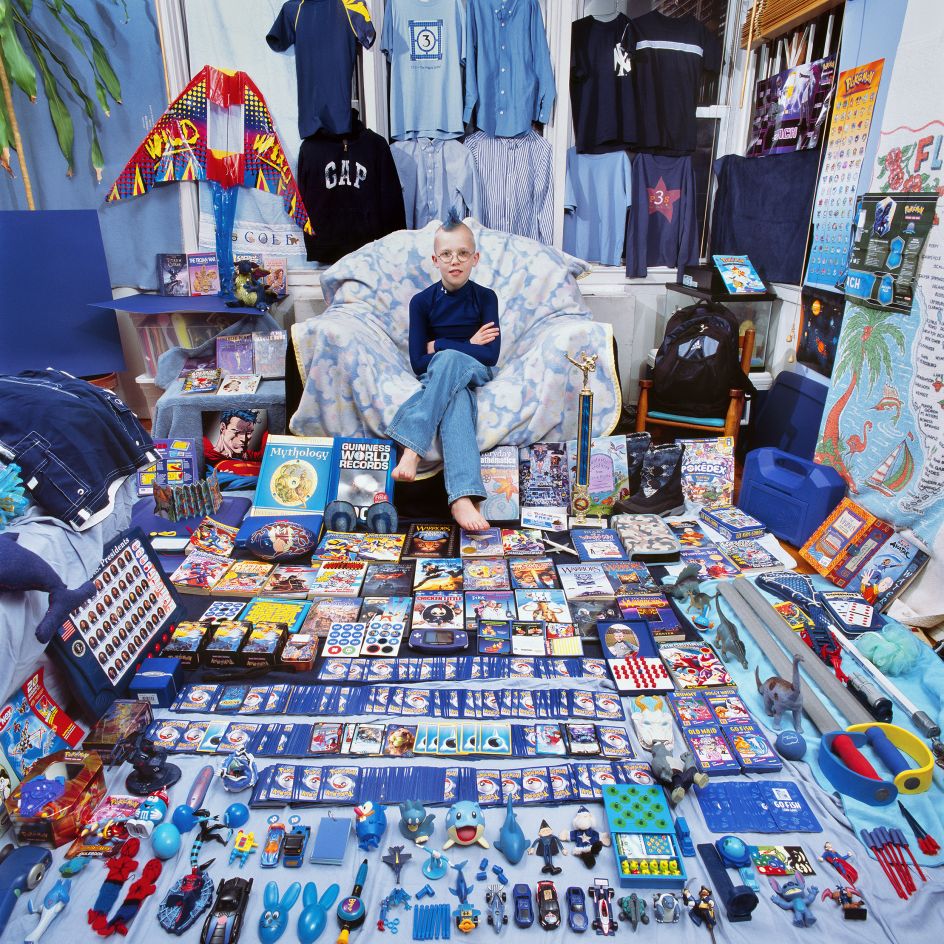 The Blue Project II - Cole and His Blue Thing, New York, USA, Light jet Print, 2009 © JeongMee Yoon