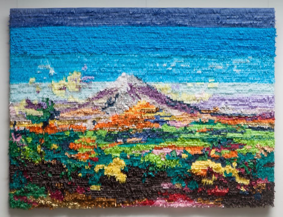 Popocatepetl e Iztaccihuatl vistos desde Atlixco, after Jose Maria Velasco. 2016. Photo: [Mikayla Whitmore](http://mikaylawhitmore.com/)