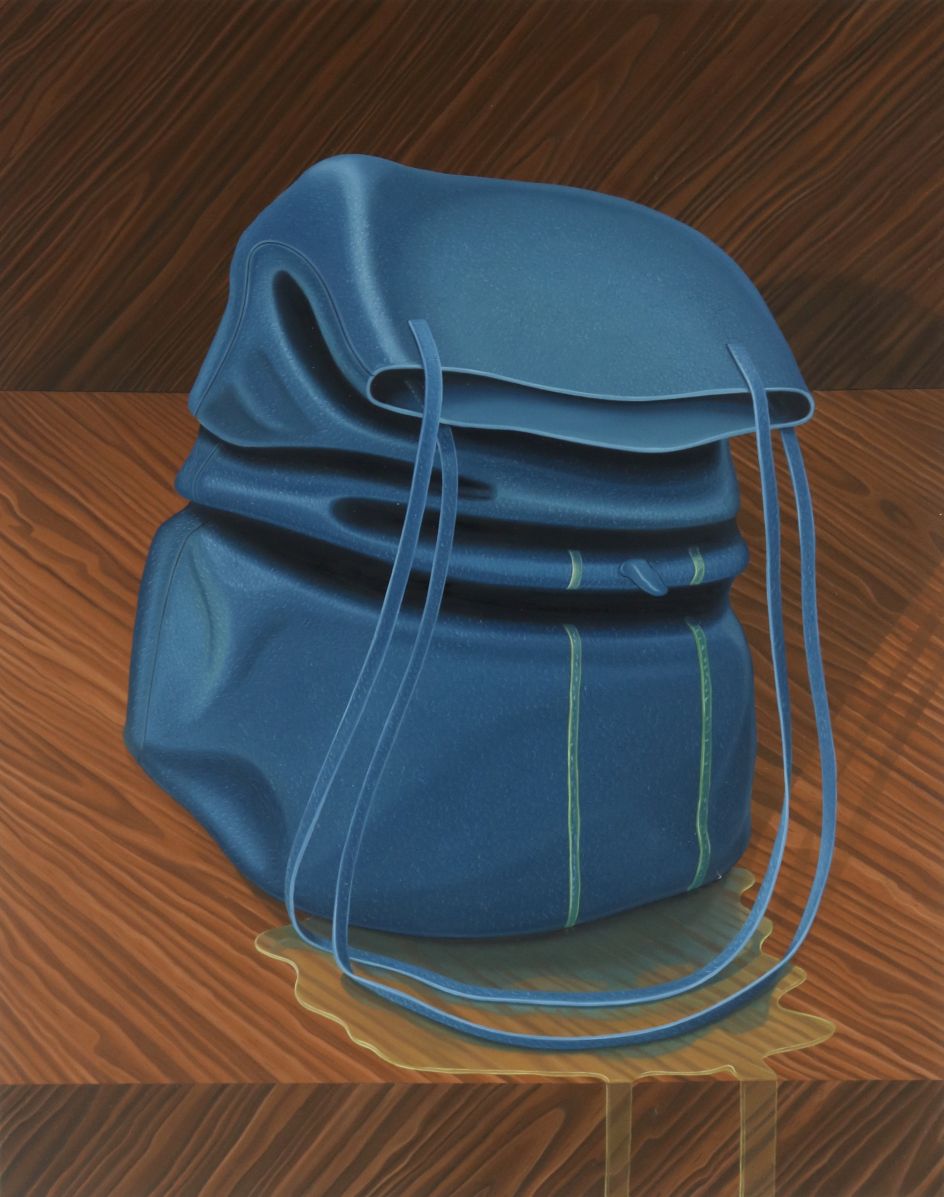 Tristan Pigott 'Sutured into Existence' 2020, Oil on board, 42 x 53 cm (cropped)