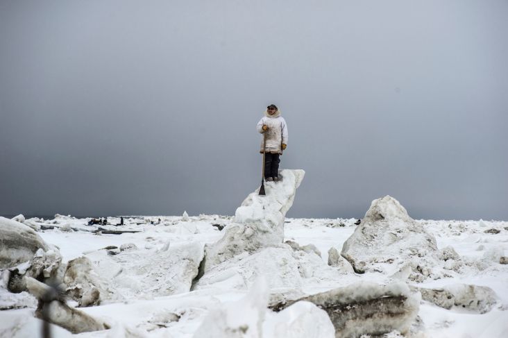 Whale hunter, Point Hope, Alaska, May 2018 ©Kadir van Lohuizen-NOOR for Fondation Carmignac