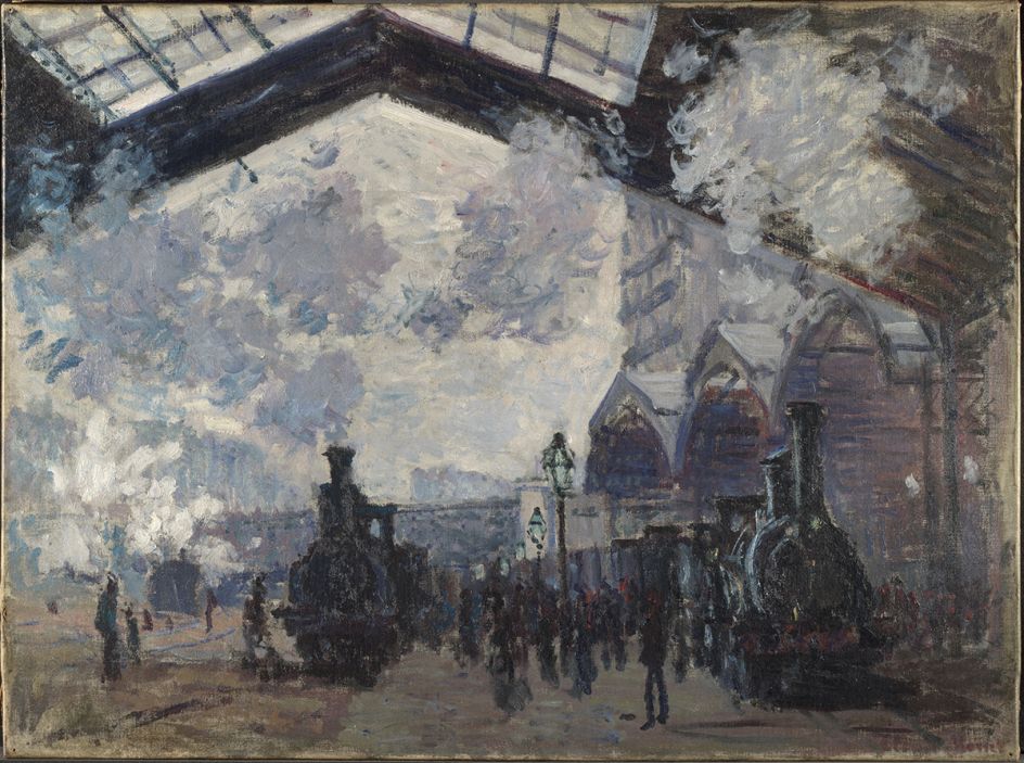 Claude Monet The Saint-Lazare Railway Station (La Gare Saint-Lazare), 1877 Oil on canvas 54.3 x 73.6 cm © The National Gallery, London