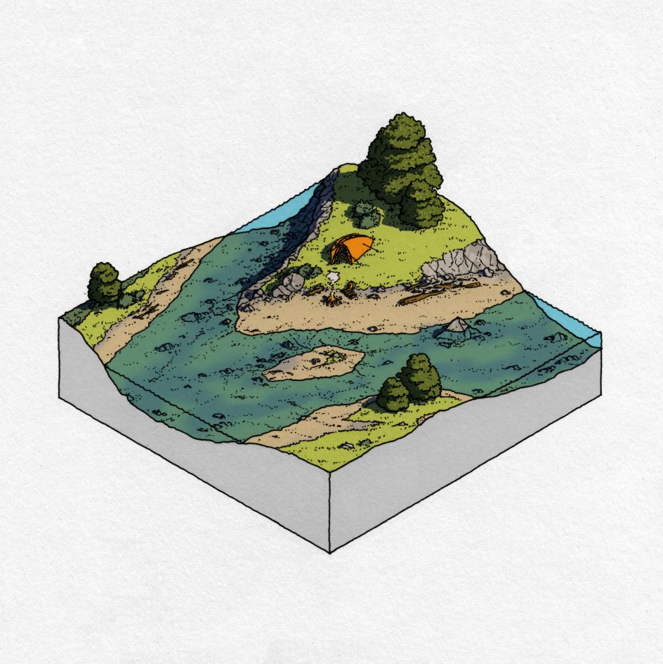 Precise line work is a signature technique in his art