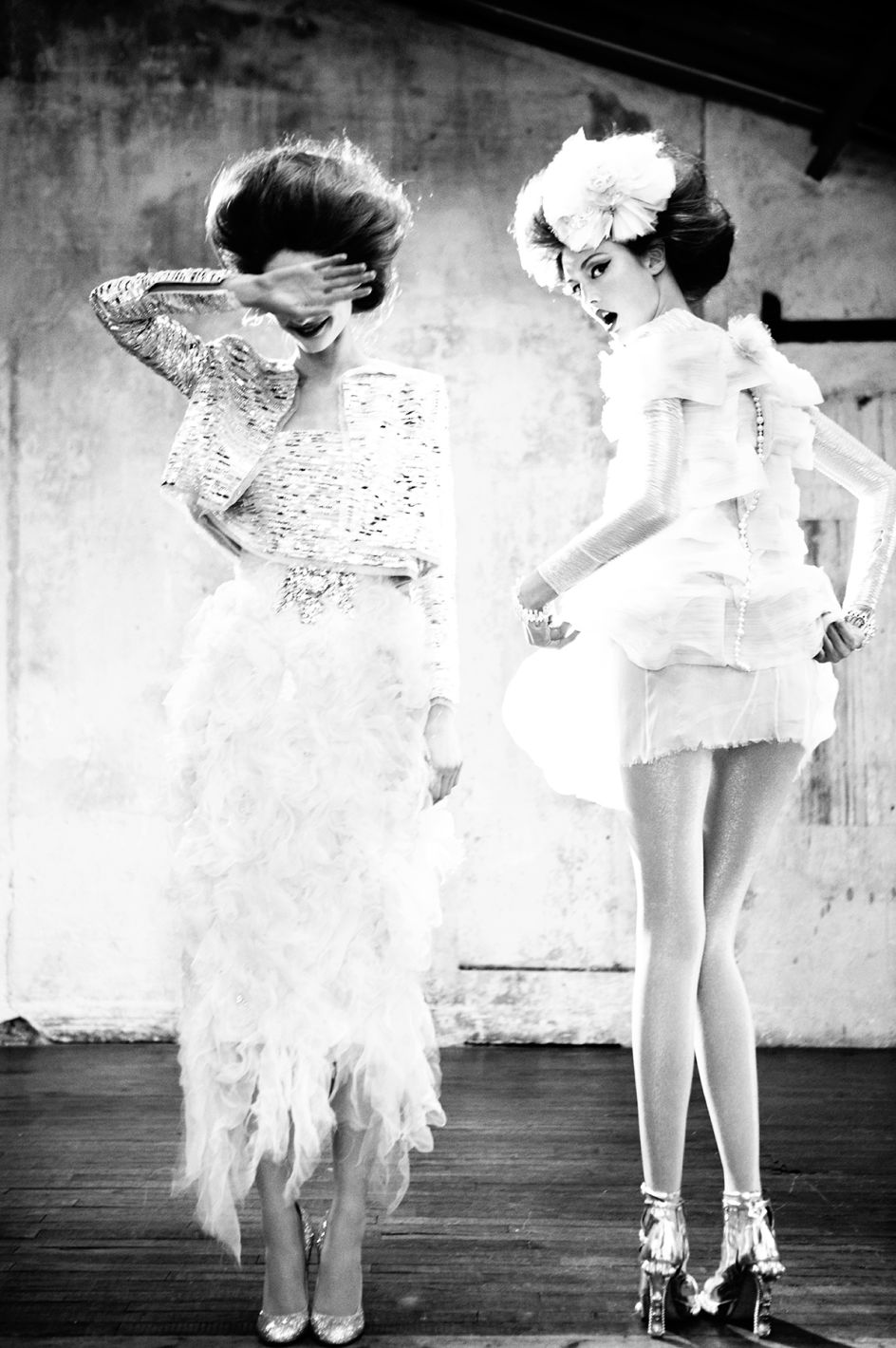 Pernille & Natalia at Studio Sala Paris, 2010 © Esther Haase