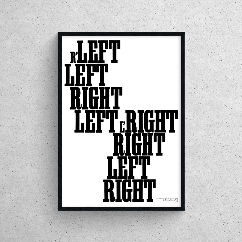 Anthony Burrill uses typography to visualise the work of rock's greatest drummers
