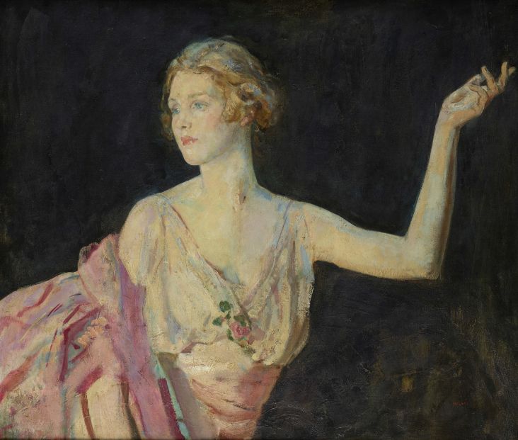 Portrait of Lady Diana Cooper (née Manners), 1916 – Ambrose McEvoy (1877-1927). Copyright Philip Mould & Company