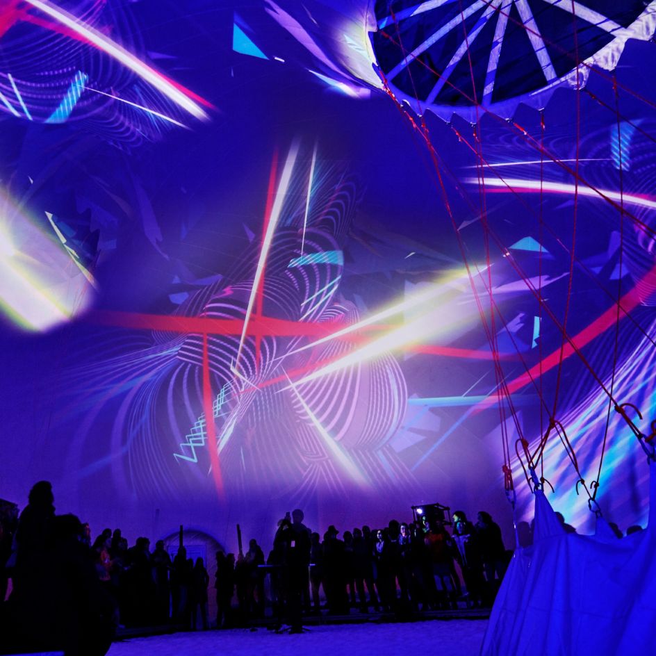 Plounuvol Light Interactive Installation by Dani Paez. Winner in the Lighting Products and Lighting Projects Design Category, 2019-2020.