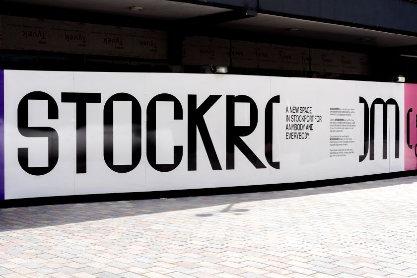 Branding for new cultural hub inspired by Brutalism and community artwork
