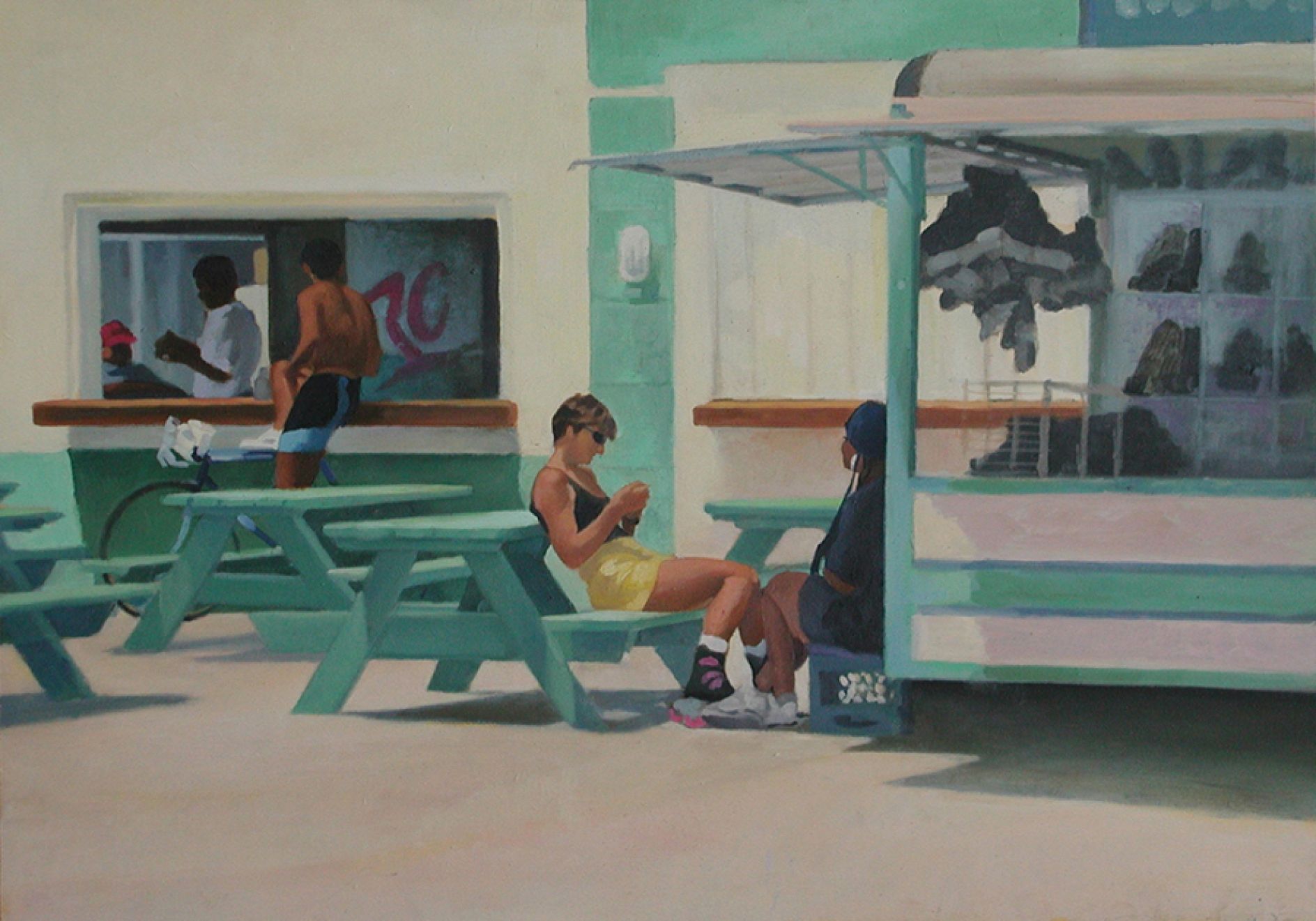 Sexually charged oil paintings that glimpse into classic Americana