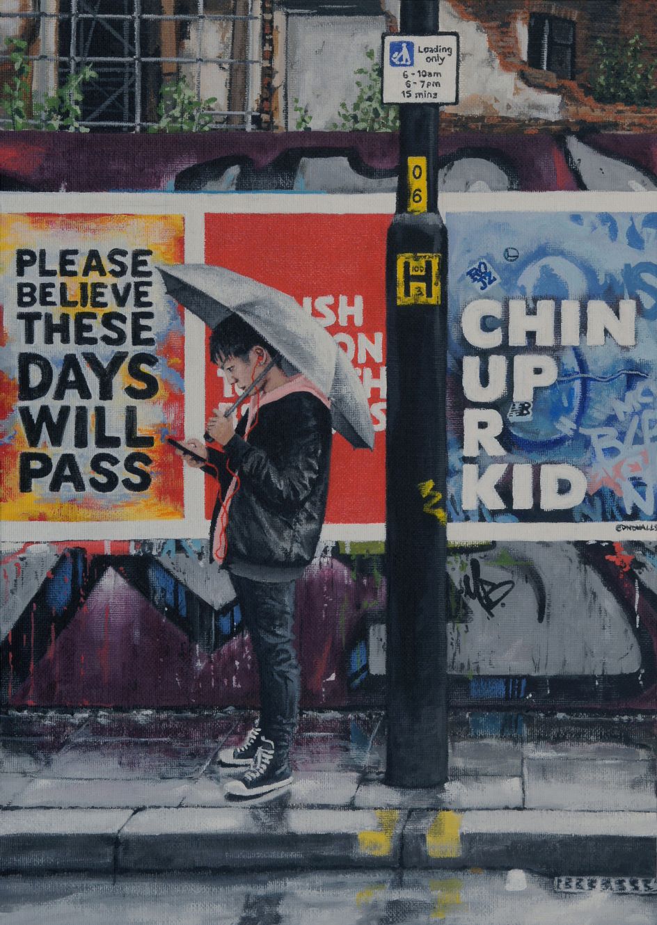 Chin Up R Kid, Northern Quarter, 2020 © Peter Davis