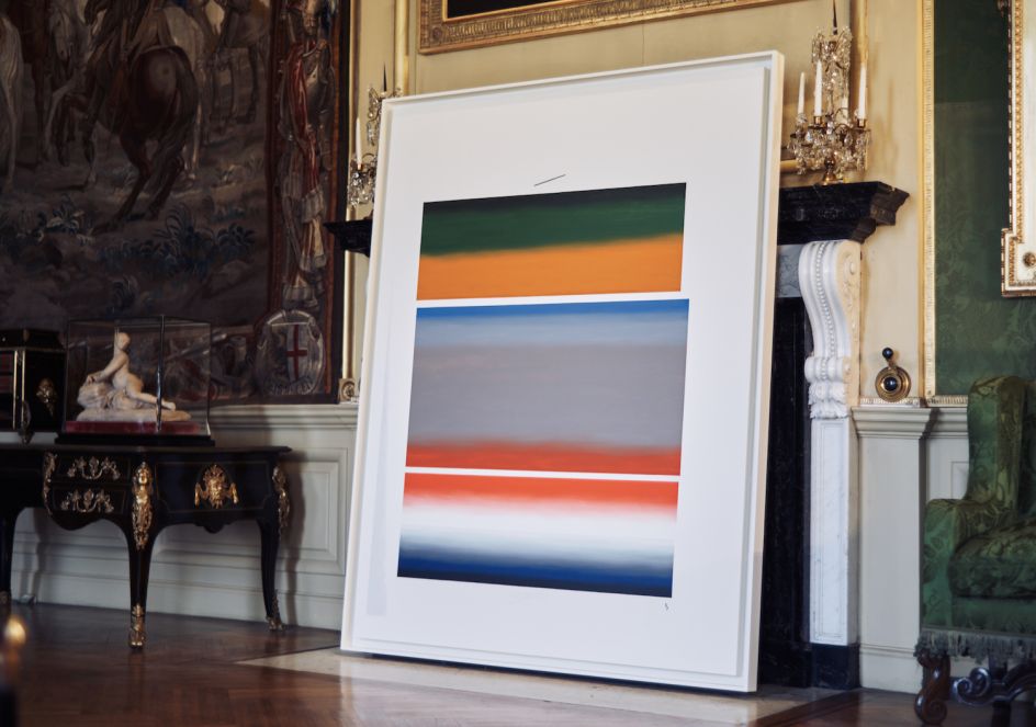 8 , 2012. U.S. government document SOFTER: Jenny Holzer at Blenheim Palace , Blenheim Palace, Woodstock, UK, 2017 © 2017 Jenny Holzer, member Artists Rights Society (ARS), NY Photo: Edd Horder