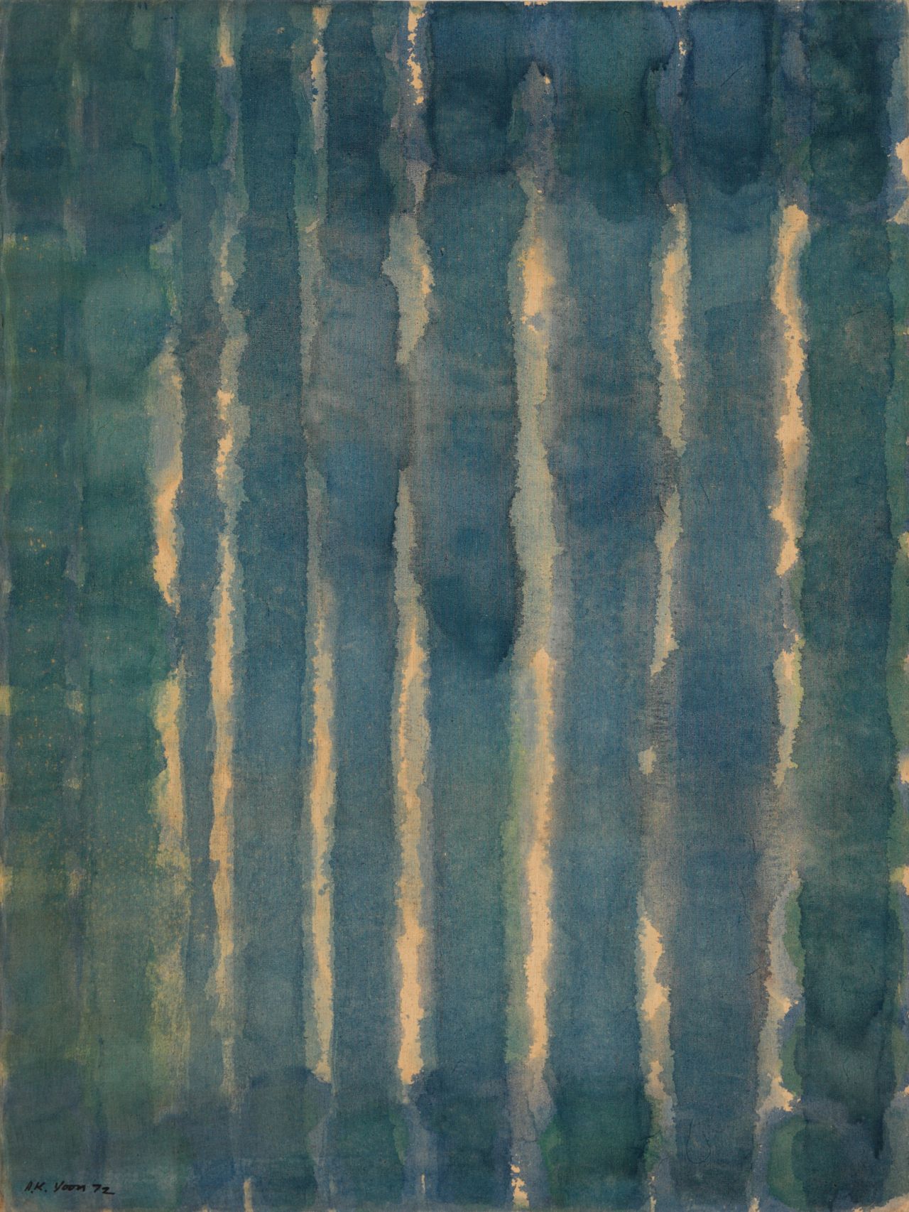 Yun Hyong-keun No Title 1972 Oil on cotton 126 x 94.7 cm © Yun Seong-ryeol. Courtesy of PKM Gallery.