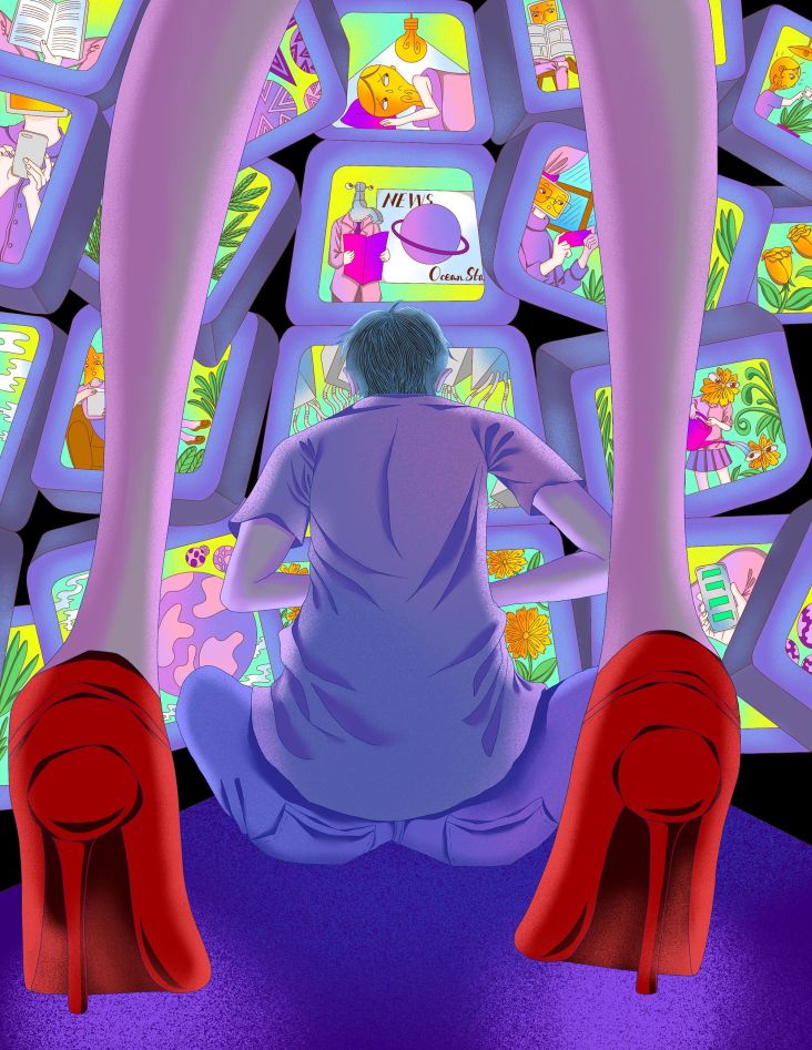 Just like her subjects, she likes to consume a lot of internet culture