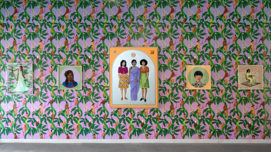 33 foot wide feature wall at my second exhibition at The Hall Brooklyn, photo by Paul Trillo, 2019