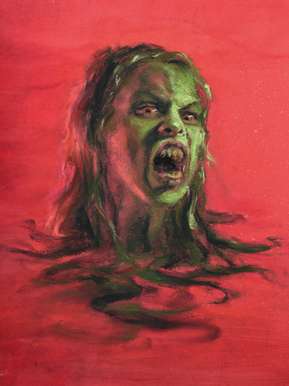 Spearmint nympho - playing with the archetype of the oversexualised woman.