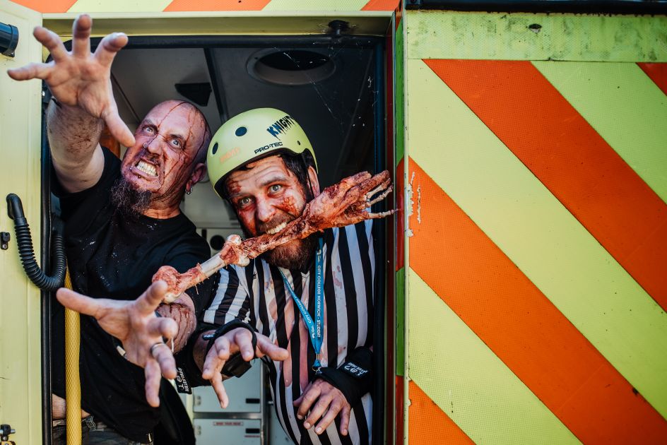 Ambulance Zombies © Zomblogalypse . Photography by Esme Mai