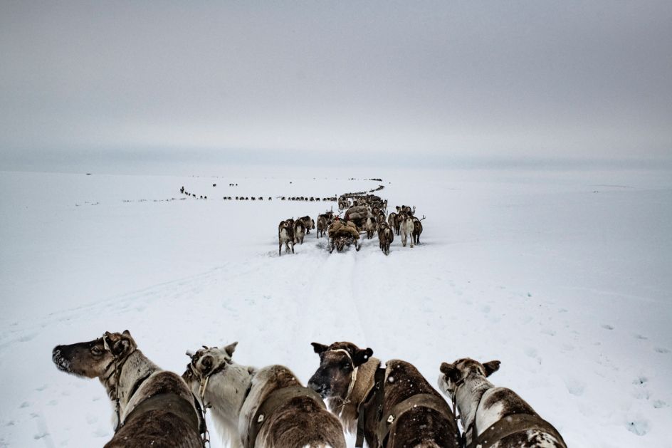 Yamal Peninsula, Russia, April 2018. © Yuri Kozyrev – NOOR for Fondation Carmignac
