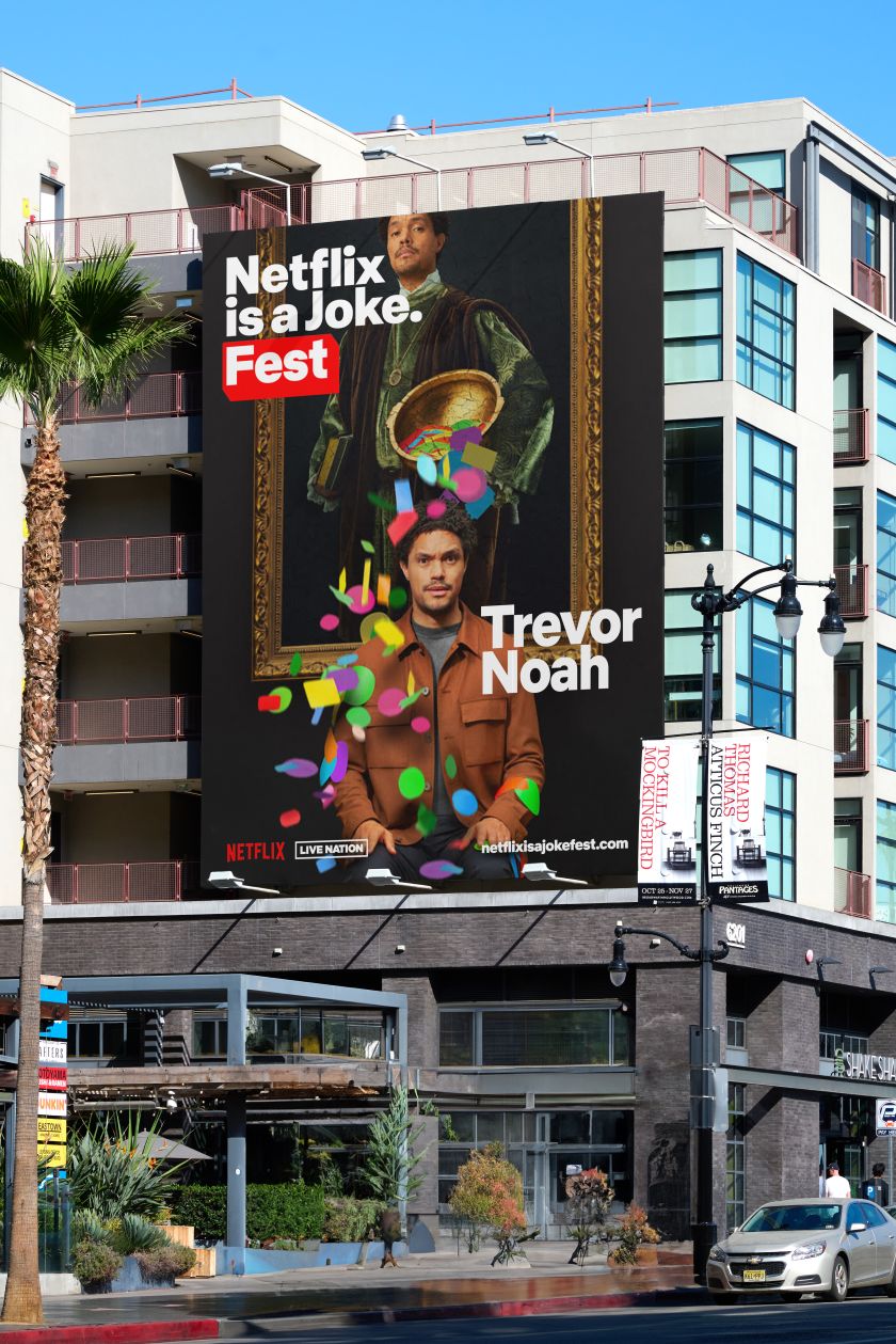 Mother Design's identity for Netflix Comedy festival is uniquely Angeleno