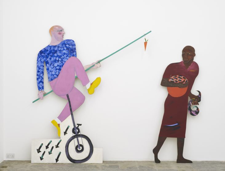 Lubaina Himid, Carrot Piece, 1985. Courtesy the artist and Hollybush Gardens, photo Andy Keate