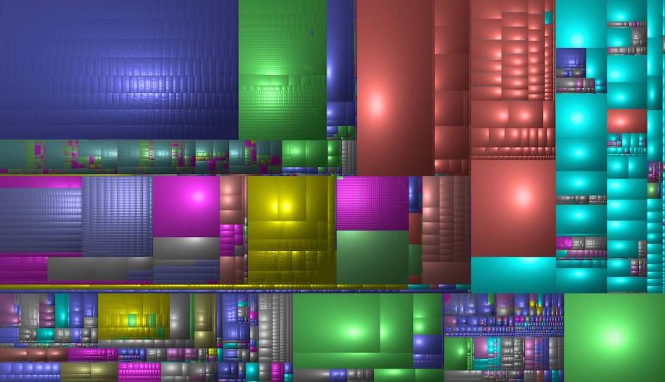 Screenshot of the artist's HD weaving digital matter