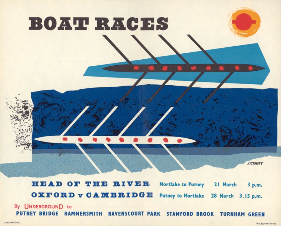 Boat Races. Head of the River..., by Anne Hickmott, 1959