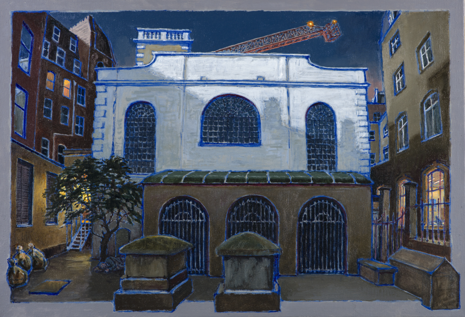 St Clements, oil on canvas 51x75cm © Julian Bell