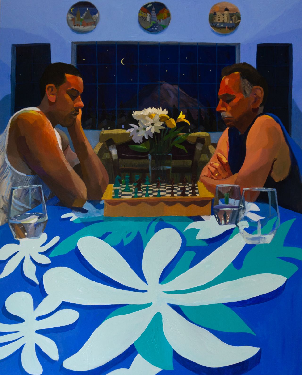 Mikey Yates, Chess with Dad (Mt. Rainier), 2021, courtesy of the artist and Taymour Grahne Projects