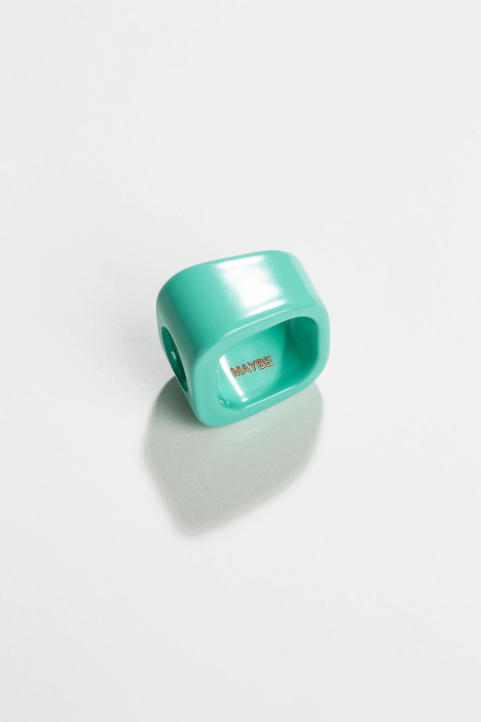 Tobias Rehberger - MAYBE Unlimited edition; bronze, powder coated, turquoise (3) courtesy GEMS AND LADDERS, photo Nicolas Duc