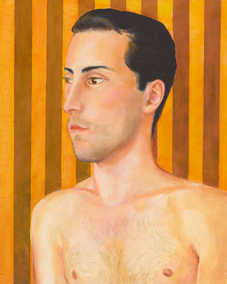 Lewis, Untitled (Striped Portrait), c, 2000