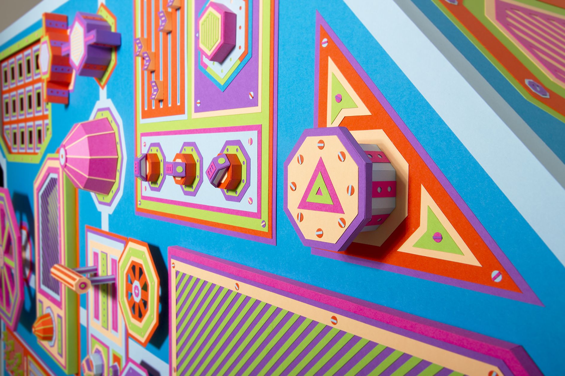 Handcrafted paper installations that burst with colour and insanely ...