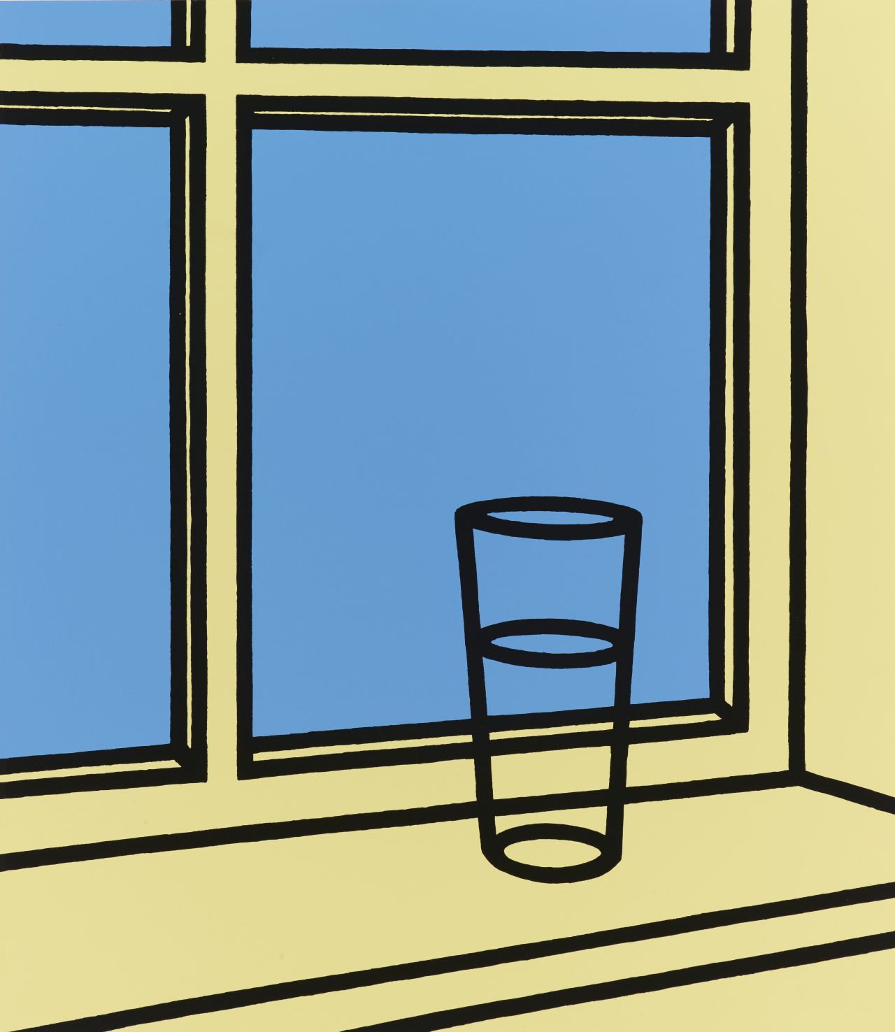 Patrick Caulfield, Oh Hélène, J'erre en ma chambre, 1973. Arts Council Collection, Southbank Centre, London © The Estate of Patrick Caulfield.  All rights reserved, DACS 2018