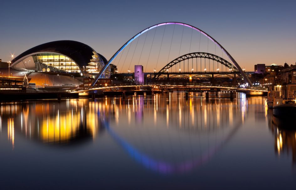 The stunning Tyne Bridge at night. Image credit: [Shutterstock.com](http://www.shutterstock.com/)