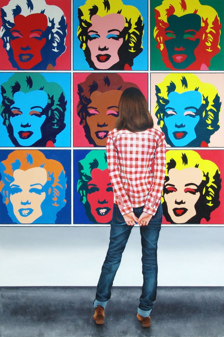 Marilyns G. Boersma acrylic on masonite 71" or 48" or 180 x 120 cm 2017