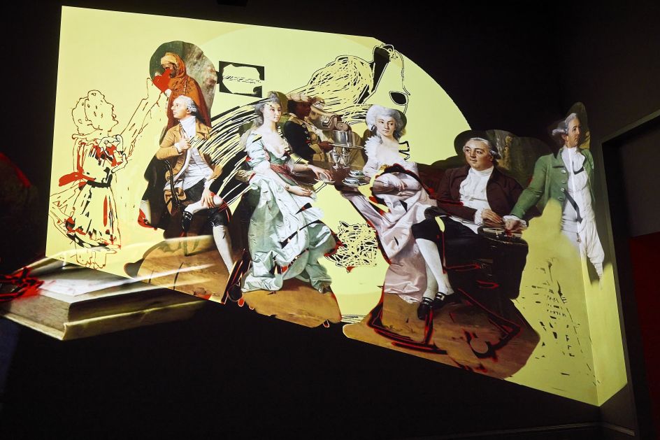 Nalini Malani My Reality is Different, 2022 (detail); Animation chamber, 9-channel installation, sound: 25.15 mins © Nalini Malani; Photo: Luke Walker