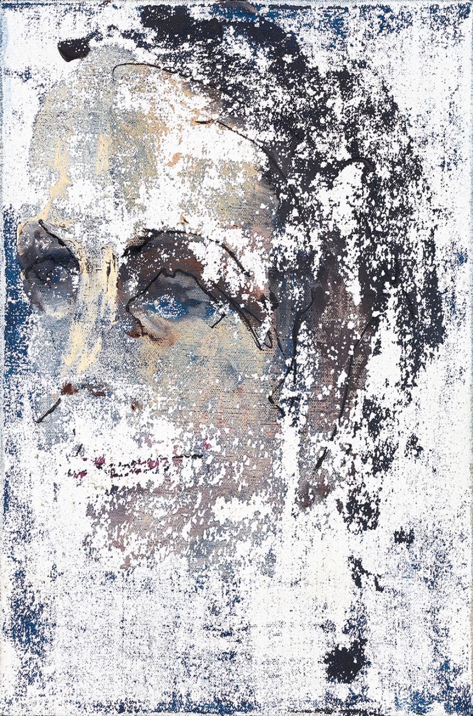 Secundino Hernández Untitled, 2017 Acrylic and oil on linen 55.5 x 37.3 cm (21 7/8 x 14 3/4 in) Courtesy the Artist and Victoria Miro, London © Secundino Hernández