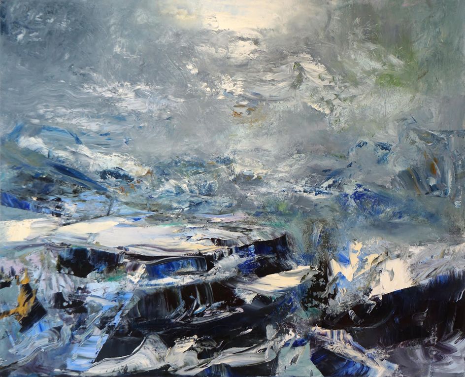 Michael Smith Break of Weather, 2018 acrylic on canvas 76 x 94 in.