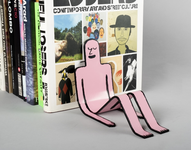 Jean Jullien ブックエンド ピンク Billy stand book