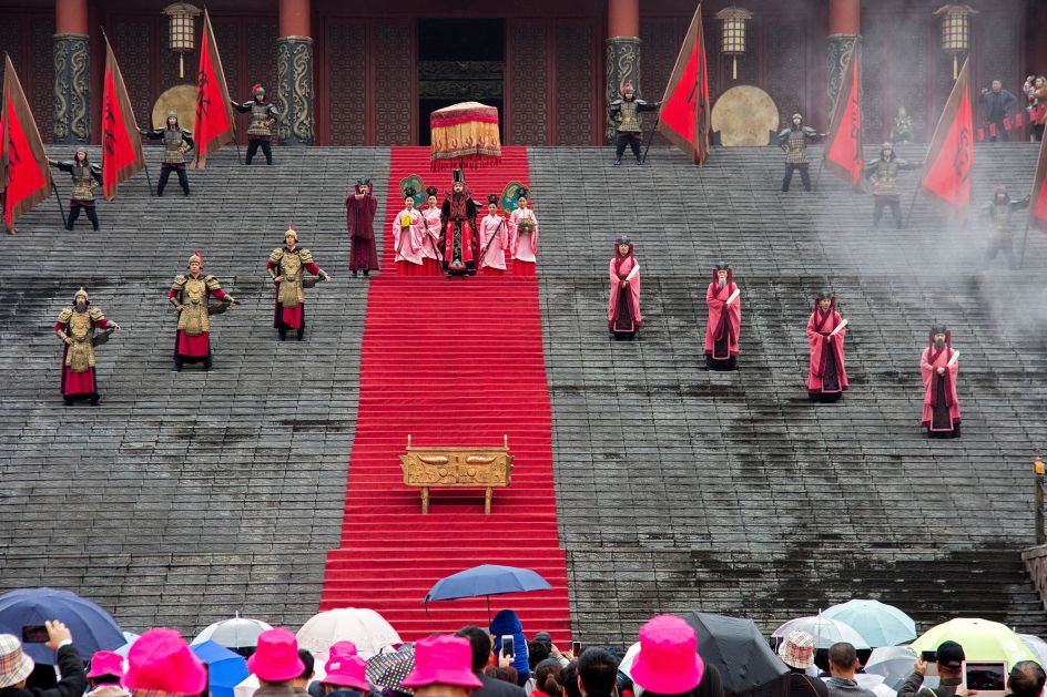 Enthroning of the First Emperor, Palace of Emperor Quin, Hengdian World Studios © Mark Parascandola